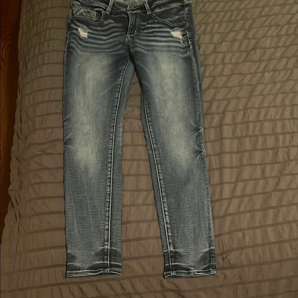 Buckle Black Women's Distressed Blue Jeans